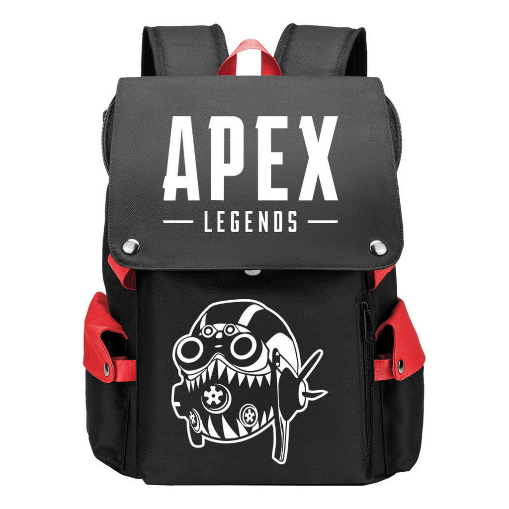 Apex Hero Print Usb Charging Head Youth School Bag Casual Backpack