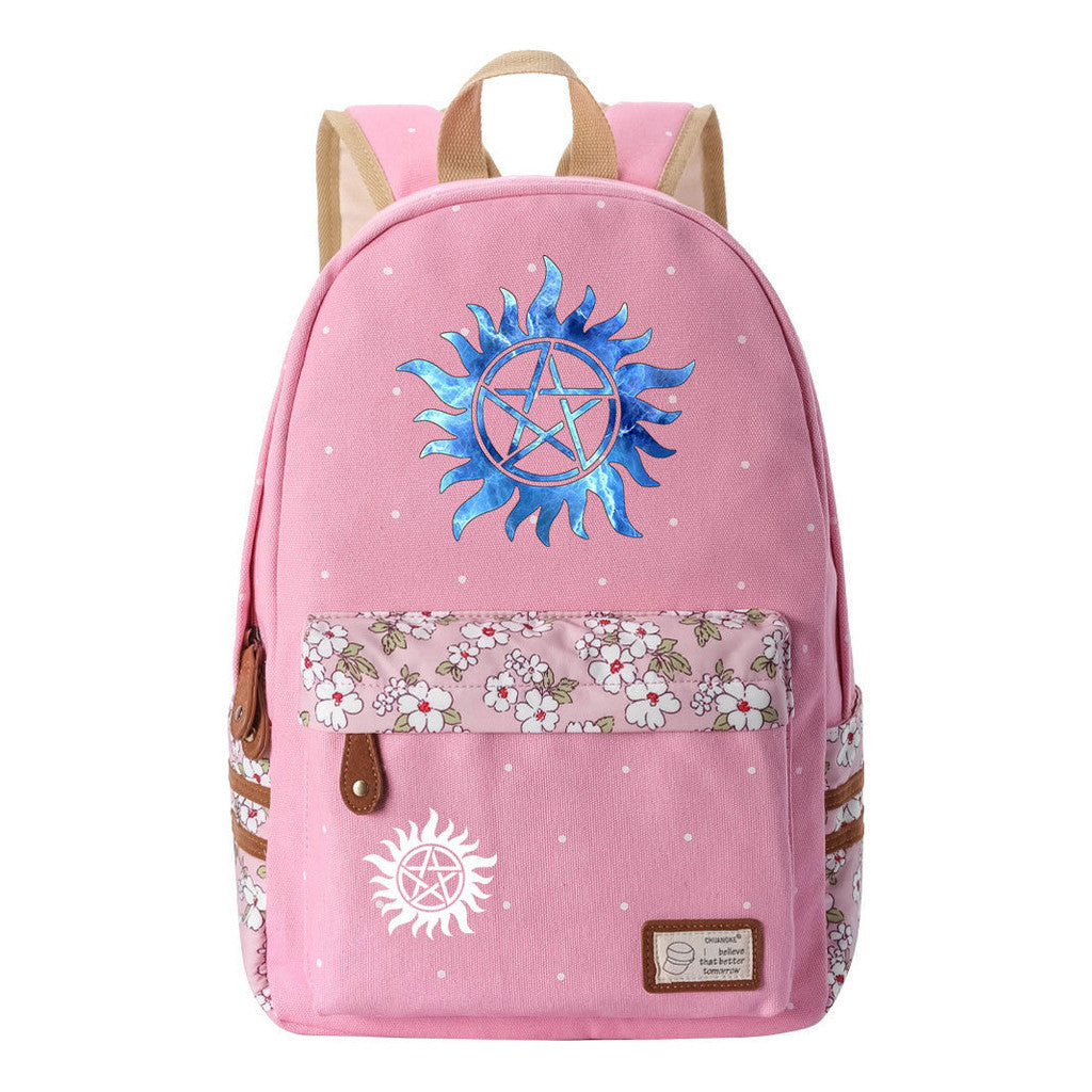 Evil Power Printed Student School Bag Fashion Casual Backpack