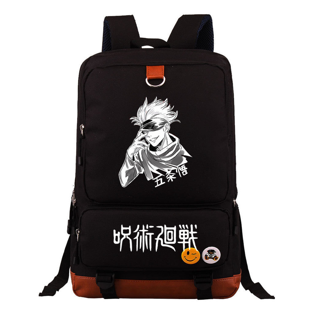 Cartoon Spell Back To War Schoolbags For Young Students And Backpacks For Men And Women.