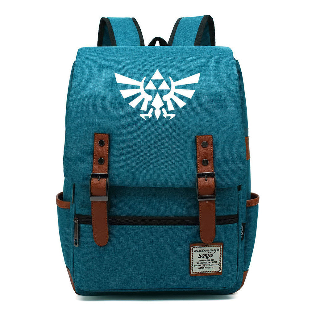 Game Peripheral Zelda Printed Youth Student Backpack For Men And Women Casual Classic Backpack