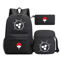 Anime Naruto Starry Sky Youth School Bag Three Piece Set For Men And Women Backpack Set