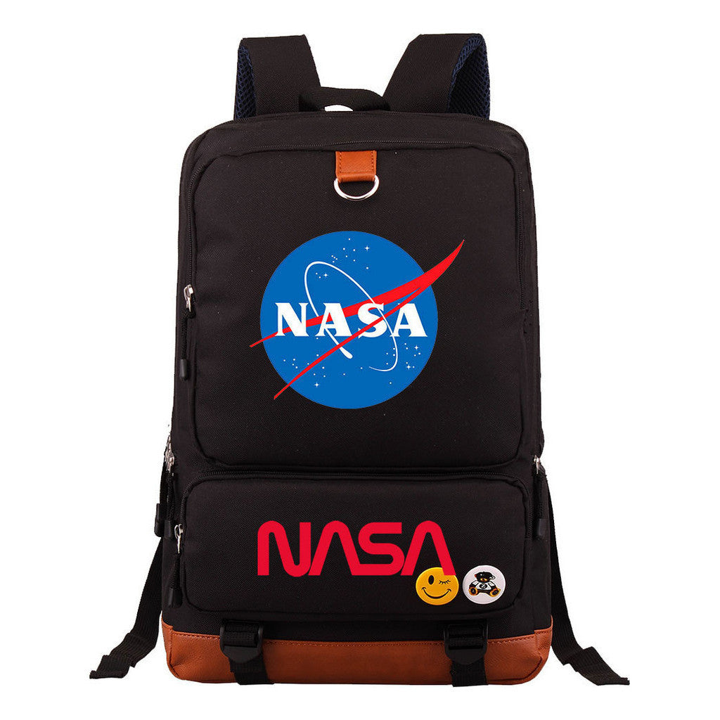 Nasa Fashion Printed Youth Student School Bag Large Capacity Travel Bag Men's And Women's Backpack