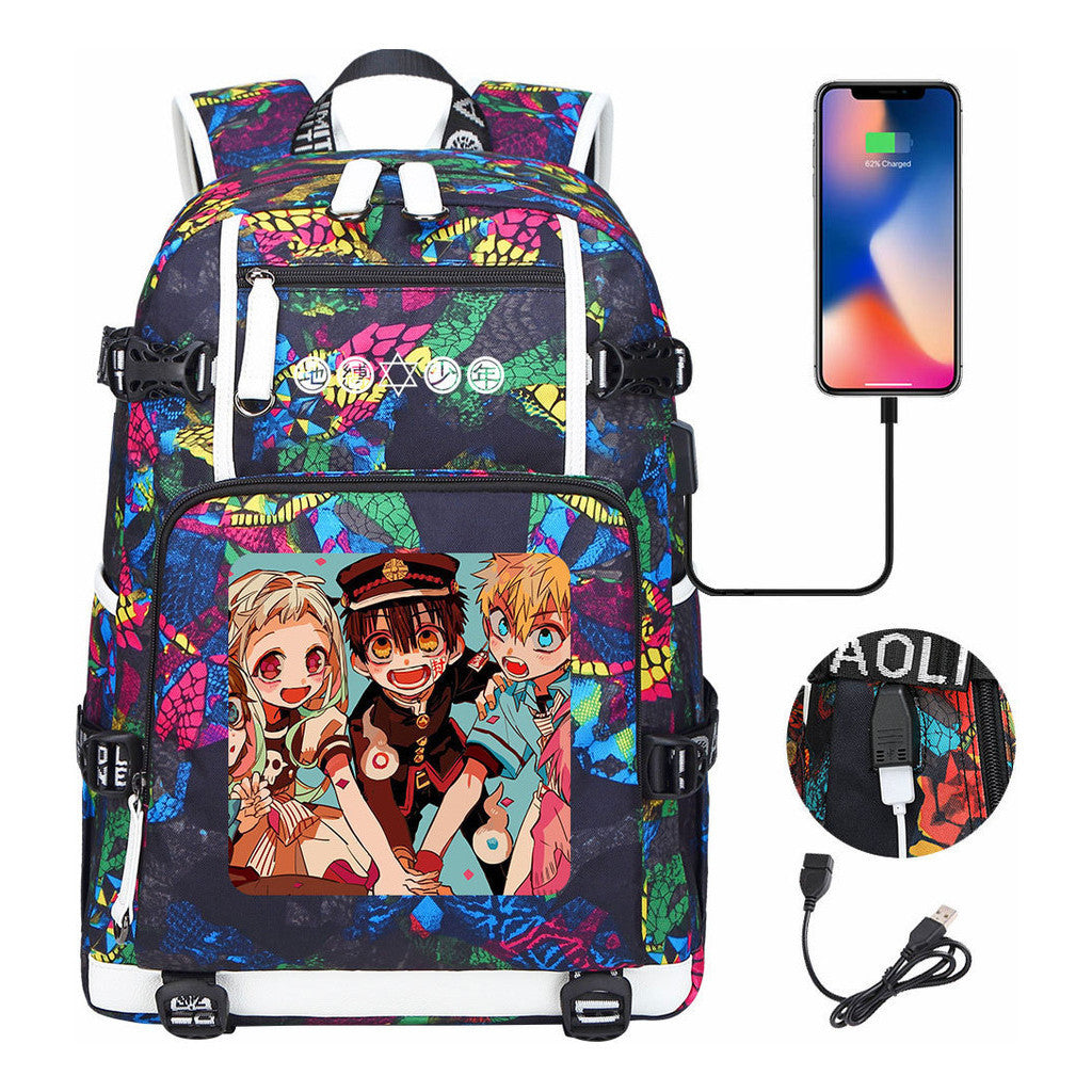 Usb Large Capacity Youth Student Backpack For Men And Women's Leisure Travel Backpack