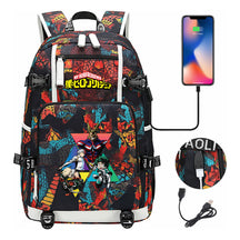My Heroes Academy Usb Youth Student Backpack For Men And Women's Travel Backpacks
