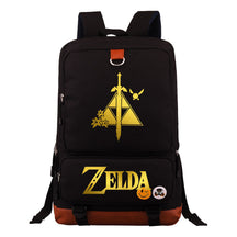 Golden The Legend Of Zelda Printed Schoolbags For Young Students, Large-capacity Travel Bags, Backpacks For Men And Women.