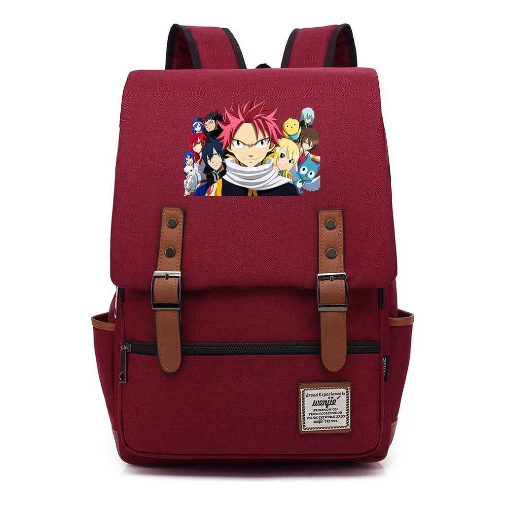 Printed Schoolbags For Men And Women Leisure Belt Buckle Classic Backpack