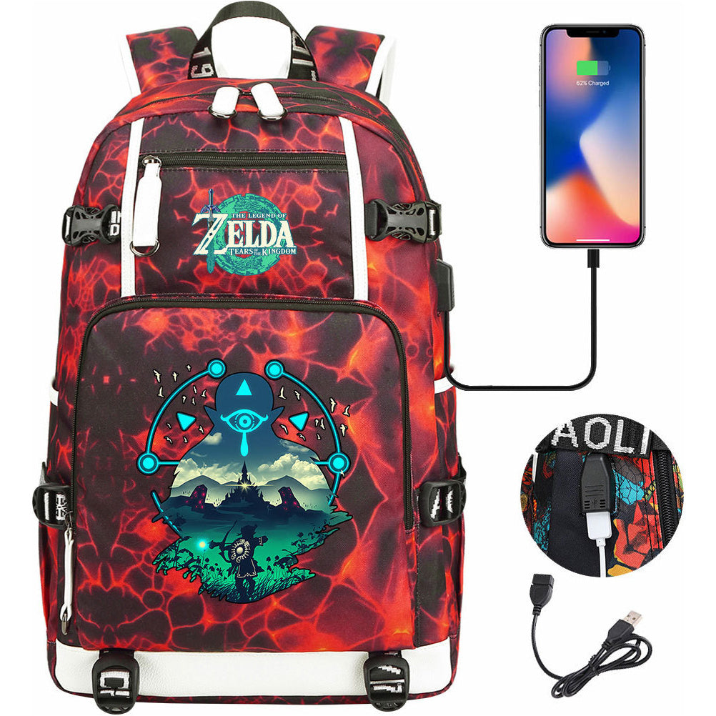 Printed Youth Student School Bag Large Capacity Leisure Travel Backpack