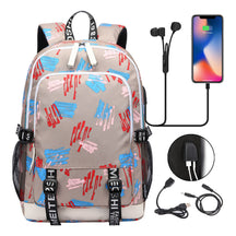 Usb Youth Primary And Secondary School Student Backpack For Men And Women's Leisure Sports Backpack