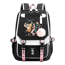 Cartoon Fashion Usb Student Backpack For Boy And Girl, Casual Woven Strap Flip Back Backpack