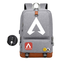 Apex Hero Print Usb Youth School Bag Travel Backpack
