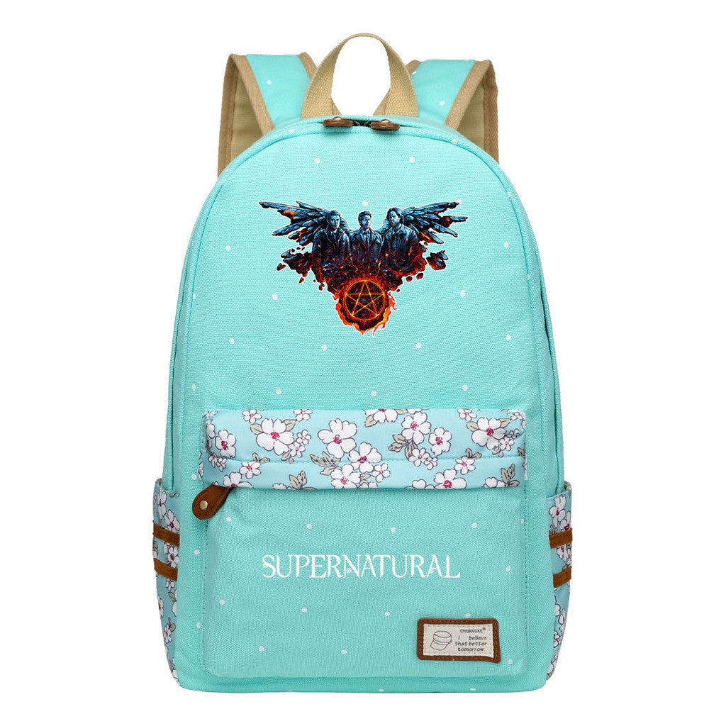 Evil Power Printed Student School Bag Fashion Casual Backpack