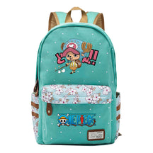 Anime Pirate King Lufei Printed Student School Bag Fragmented Flower Leisure Backpack