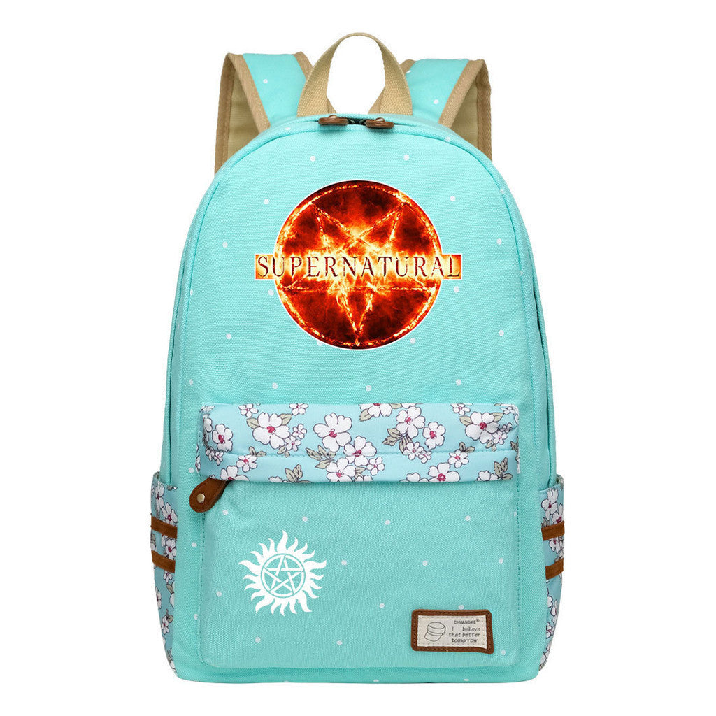 Evil Power Printed Student School Bag Fashion Casual Backpack