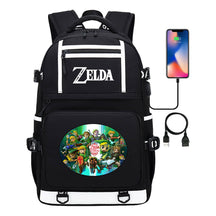 Legend Of Zelda Printed Usb Youth Student Backpack Men's And Women's Backpack Leisure Travel Bag