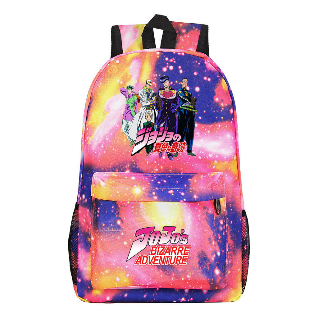 Cartoon Anime Jojo's Wonderful Adventure Print Student Backpack Casual Backpack