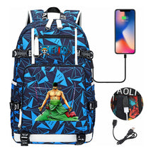 Pirate King Lufei Printed Youth Student Backpack With Large Capacity Leisure Travel Backpack