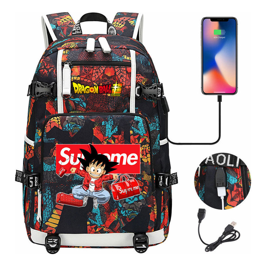 Usb Large Capacity Youth Student Backpack For Men And Women's Leisure Travel Backpack