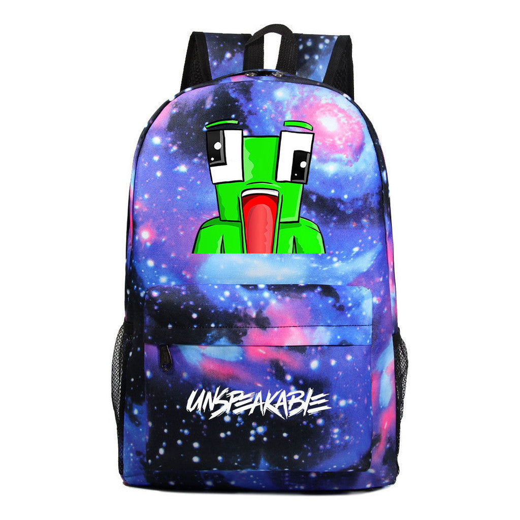 Starry Sky Youth Student Backpack For Men And Women's Leisure Travel Backpack
