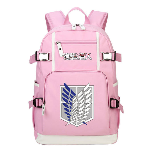 Giant Wings Of Cartoon And Anime Attack Student Backpacks, Men's And Women's Backpacks, Leisure Travel Backpacks