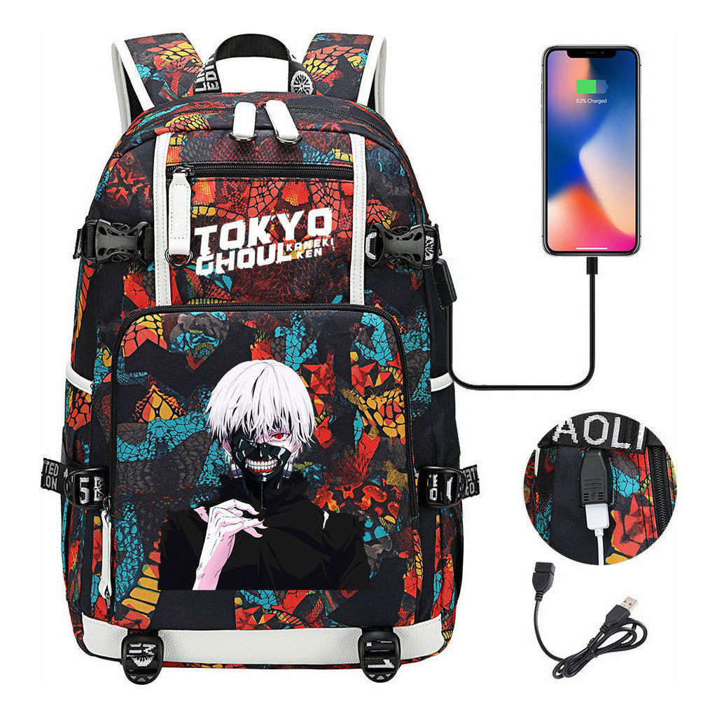 Usb Large Capacity Student Backpack For Leisure Travel Backpack