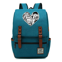 School Of Witchcraft And Wizardry Printed Youth Student School Bag Casual Belt Buckle Classic Backpack