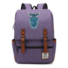School Of Witchcraft And Wizardry Printed Student Backpack For Men And Women, Casual Belt Buckle, Classic Backpack