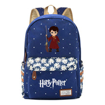 School Of Magic School Teen School Bag Floral Canvas Girl Backpack