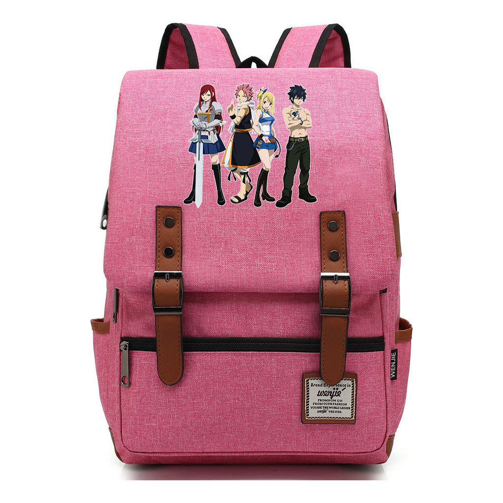 Printed Schoolbags Young Students And Classic Backpacks With Belt Buckles Men And Women.