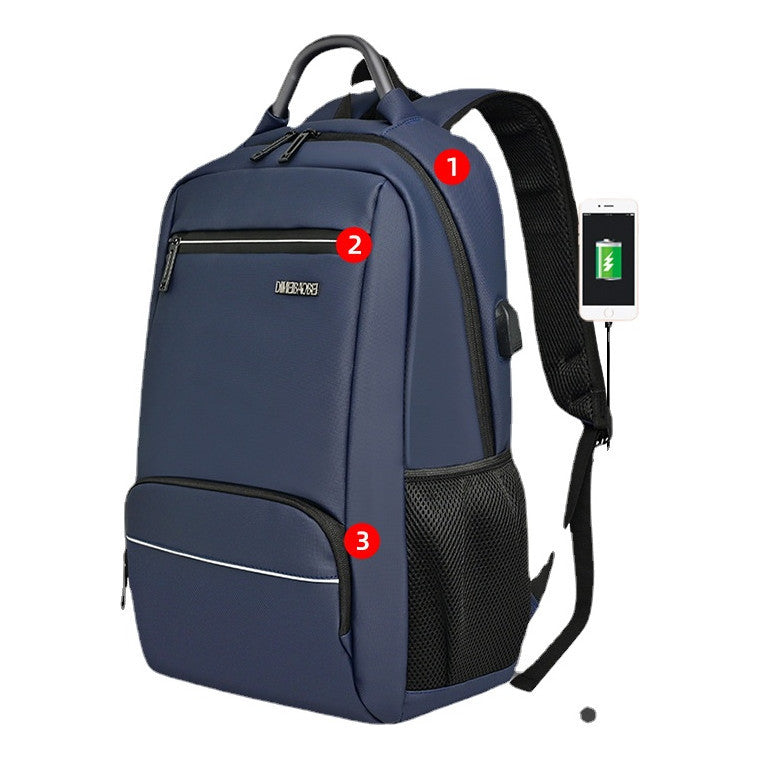 Backpack, Minimalist Business Backpack, Computer Bag, Usb Backpack