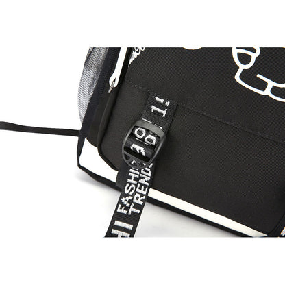 Usb Youth Primary And Secondary School Student Backpack For Men And Women's Leisure Sports Backpack