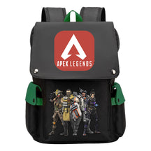 Apex Hero Print Usb Charging Cap Headpiece Student Backpack Leisure Backpack