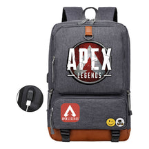 Apex Hero Print Usb Youth School Bag Travel Backpack