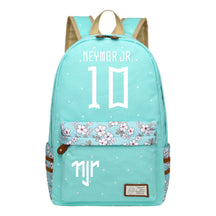 Football Star Neymar Printed Youth School Backpack For Primary And Secondary School Students, Fashionable And Casual Backpack