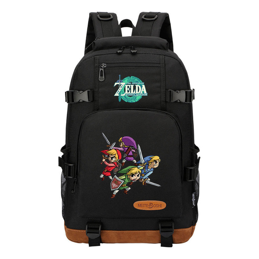 Printed Student Backpack For Leisure Travel Backpack
