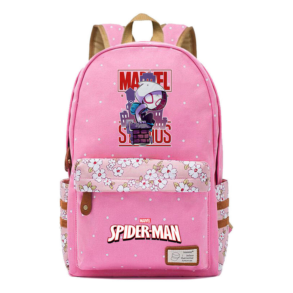 Superhero Printed Teenage Primary And Secondary School Backpacks For Men And Women's Leisure Travel Backpacks