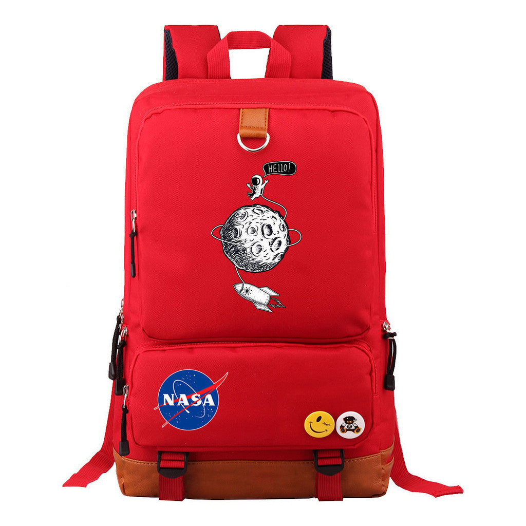 Nasa Fashion Printed Youth Student School Bag Travel Bag Men's And Women's Backpack Travel Backpack
