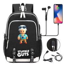 Printed Student Backpack Usb Men's And Women's Leisure Backpack