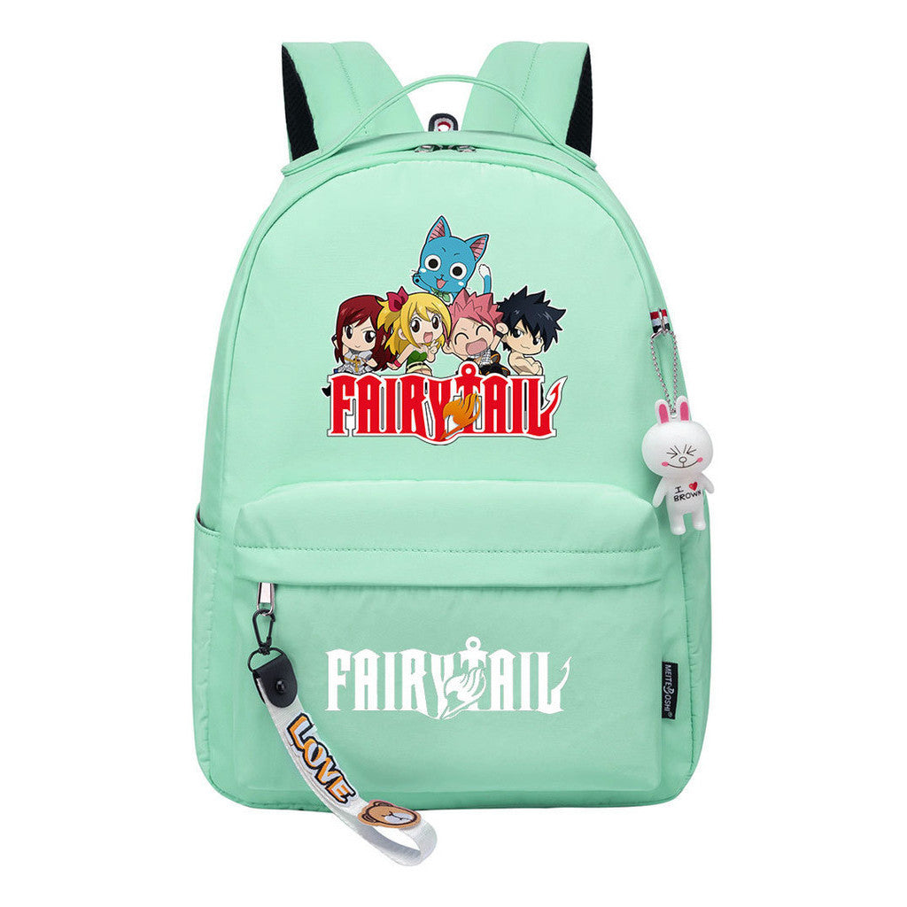 Printed Teenage Student Backpack, Casual Bag, Girl Backpack