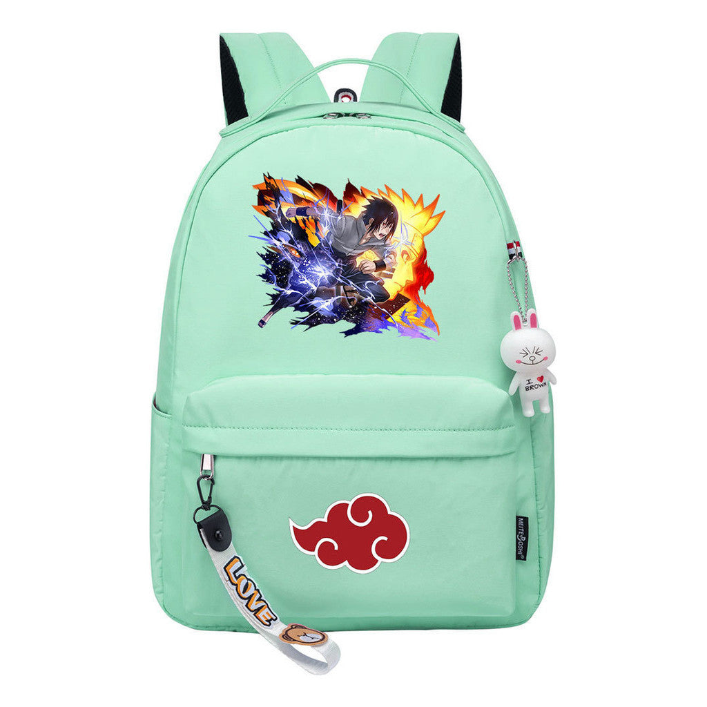 Naruto Printed Teenage Student Backpack, Casual Bag, Girl Backpack