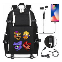Toy Bear Game Usb Large Capacity Youth Student School Bag Leisure Travel Backpack