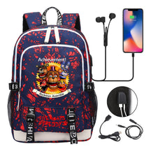 Toy Bear Game Peripheral Print Usb Youth Student Backpack For Men And Women Leisure Backpack