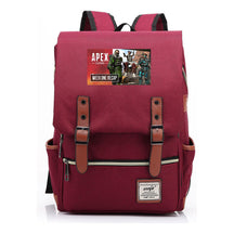 Printed Teenage Student Backpack For Men And Women With Casual Belt Buckle Classic Backpack