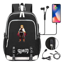 Comic Cartoon Fashion Youth Student Backpack Usb Men's And Women's Casual Backpack