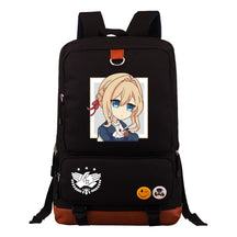 Violet Eternal Garden Printed Youth Student School Bag Large Capacity Travel Bag Men's And Women's Backpack