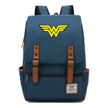 Anime Wonder Woman Printed Youth Student School Bag Men's And Women's Leisure Belt Buckle Backpack
