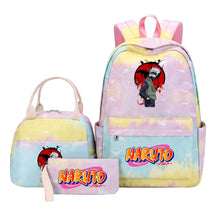 Naruto Student Girl Backpack Lunch Bag Three Piece Set Backpack Set