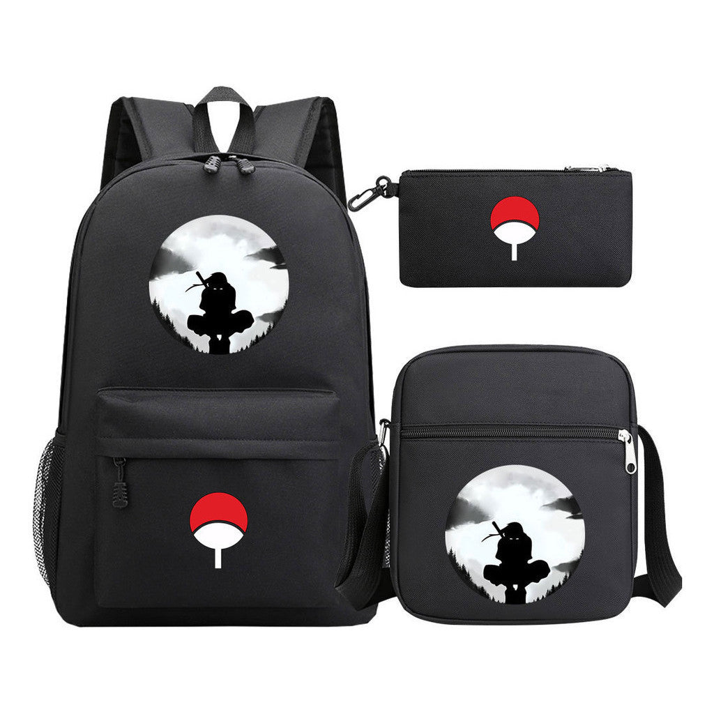 Naruto Starry Sky Youth School Bag Three Piece Set For Boys And Girls Backpack Set