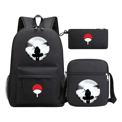 Naruto Starry Sky Youth School Bag Three Piece Set For Boys And Girls Backpack Set