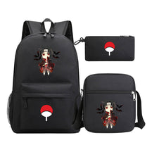 Naruto Starry Sky Youth School Bag Three Piece Set For Boys And Girls Backpack Set