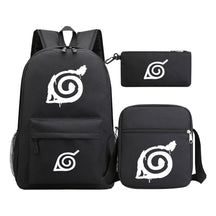 Anime Naruto Starry Sky Youth School Bag Three Piece Set For Men And Women Backpack Set
